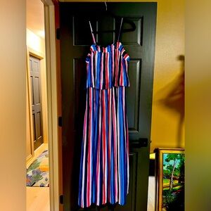 Lane Bryant dress size 18/20 red/white/blue